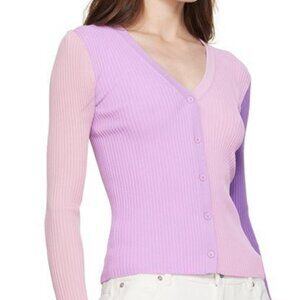 STAUD Purple Cargo Cardigan - Size Medium